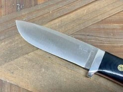 Bark River Classic Drop Point Hunter Knife S45VN Black Micarta Red Liners Mosaic Pins -Helle Shop bark river knives bark river classic drop point hunter knife s45vn black micarta red liners mosaic pins 41989659558100