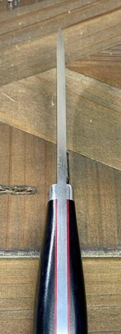 Bark River Classic Drop Point Hunter Knife S45VN Black Micarta Red Liners Mosaic Pins -Helle Shop bark river knives bark river classic drop point hunter knife s45vn black micarta red liners mosaic pins 41989659623636