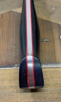 Bark River Classic Drop Point Hunter Knife S45VN Black Micarta Red Liners Mosaic Pins -Helle Shop bark river knives bark river classic drop point hunter knife s45vn black micarta red liners mosaic pins 41989659656404