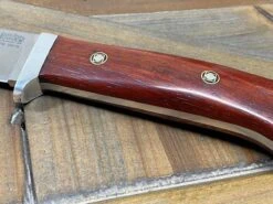 Bark River Classic Drop Point Hunter Knife S45VN Bloodwood Maple Burl Mosaic Pins -Helle Shop bark river knives bark river classic drop point hunter knife s45vn bloodwood maple burl mosaic pins 41989659164884