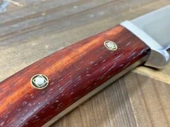 Bark River Classic Drop Point Hunter Knife S45VN Bloodwood Maple Burl Mosaic Pins -Helle Shop bark river knives bark river classic drop point hunter knife s45vn bloodwood maple burl mosaic pins 41989659295956