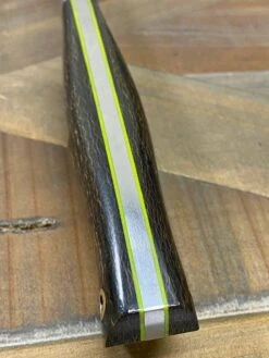 Bark River Classic Drop Point Hunter Knife S45VN OD Green Burlap Micarta Toxic Green Liners Mosaic Pins -Helle Shop bark river knives bark river classic drop point hunter knife s45vn od green burlap micarta toxic green liners mosaic pins 41989659918548