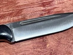 Bark River Cub 3V Black Canvas Micarta Knife Mosaic Pins (USA) -Helle Shop bark river knives bark river cub 3v black canvas micarta knife mosaic pins usa 41989661720788