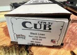 Bark River Cub 3V Black Linen Micarta Knife Red Liners Mosaic Pins (USA) 17 Bark River Cub 3V Black Linen Micarta Knife Red Liners Mosaic Pins (USA) -Helle Shop bark river knives bark river cub 3v black linen micarta knife red liners mosaic pins usa 41989660770516