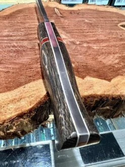 Bark River Cub 3V Bog Oak Knife Dino Bone Spacer White Liners Mosaic Pins (USA) -Helle Shop bark river knives bark river cub 3v bog oak knife dino bone spacer white liners mosaic pins usa 41989662834900