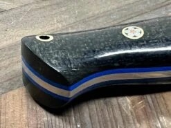 Bark River Fox River EXT-2 LT 3V Black Burlap Blue Liners Mosaic Pins (USA) 11 Bark River Fox River EXT-2 LT 3V Black Burlap Blue Liners Mosaic Pins (USA) -Helle Shop bark river knives bark river fox river ext 2 lt 3v black burlap blue liners mosaic pins usa 41989664374996