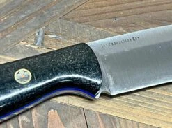 Bark River Fox River EXT-2 LT 3V Black Burlap Blue Liners Mosaic Pins (USA) 14 Bark River Fox River EXT-2 LT 3V Black Burlap Blue Liners Mosaic Pins (USA) -Helle Shop bark river knives bark river fox river ext 2 lt 3v black burlap blue liners mosaic pins usa 41989664407764