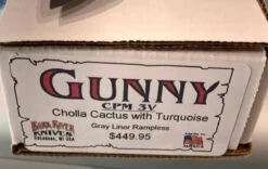 Bark River Gunny CPM 3V Knife Cholla Cactus W/ Turquoise - Gray Liners - Rampless #2 -Helle Shop bark river knives bark river gunny cpm 3v knife cholla cactus w turquoise gray liners rampless 2 41989664047316