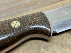 Bark River Gunny Scandi CPM 3V OD Green Burlap, Orange Liners, Mosaic Pins 12 Bark River Gunny Scandi CPM 3V OD Green Burlap, Orange Liners, Mosaic Pins -Helle Shop bark river knives bark river gunny scandi cpm 3v od green burlap orange liners mosaic pins 41989675188436