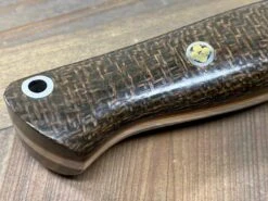 Bark River Gunny Scandi CPM 3V OD Green Burlap, Orange Liners, Mosaic Pins 15 Bark River Gunny Scandi CPM 3V OD Green Burlap, Orange Liners, Mosaic Pins -Helle Shop bark river knives bark river gunny scandi cpm 3v od green burlap orange liners mosaic pins 41989675286740