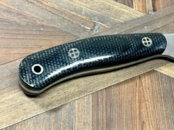 Bark River JX6 II MagnaCut Duskdog Canvas Handles Lime Green Mosaic Pins (USA) -Helle Shop bark river knives bark river jx6 ii magnacut duskdog canvas handles lime green mosaic pins usa 41989675942100