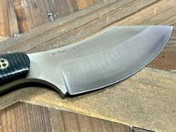 Bark River JX6 II MagnaCut Duskdog Canvas Handles Lime Green Mosaic Pins (USA) -Helle Shop bark river knives bark river jx6 ii magnacut duskdog canvas handles lime green mosaic pins usa 41989676040404