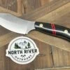 Bark River JX6 II MagnaCut Fixed Knife Black Micarta Bloody Spacer Black Liners Mosaic Pins (USA)