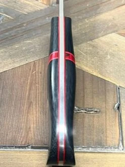 Bark River JX6 II MagnaCut Fixed Knife Black Micarta Bloody Spacer Black Liners Mosaic Pins (USA) -Helle Shop bark river knives bark river jx6 ii magnacut fixed knife black micarta bloody spacer black liners mosaic pins usa 41989678072020