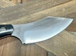 Bark River JX6 II MagnaCut Fixed Knife Black Micarta Red Liners Mosaic Pins (USA) -Helle Shop bark river knives bark river jx6 ii magnacut fixed knife black micarta red liners mosaic pins usa 41989678792916