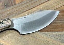 Bark River JX6 II MagnaCut Fixed Knife Bog Oak Bone Spacer White Liners Mosaic Pins (USA) -Helle Shop bark river knives bark river jx6 ii magnacut fixed knife bog oak bone spacer white liners mosaic pins usa 41989677842644