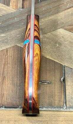 Bark River JX6 II MagnaCut Fixed Knife Desert Ironwood Turquoise Spacer Red Liners Mosaic Pins (USA) -Helle Shop bark river knives bark river jx6 ii magnacut fixed knife desert ironwood turquoise spacer red liners mosaic pins usa 41989678366932