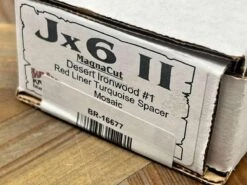 Bark River JX6 II MagnaCut Fixed Knife Desert Ironwood Turquoise Spacer Red Liners Mosaic Pins (USA) -Helle Shop bark river knives bark river jx6 ii magnacut fixed knife desert ironwood turquoise spacer red liners mosaic pins usa 41989678530772