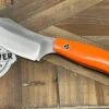 Bark River JX6 II MagnaCut Fixed Knife Orange G10 White Liners Mosaic Pins (USA)