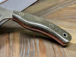 Bark River JX6 MagnaCut Green Canvas Micarta Red Liners Mosaic Pins (USA) -Helle Shop bark river knives bark river jx6 magnacut green canvas micarta red liners mosaic pins usa 41989680464084