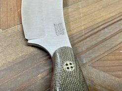 Bark River JX6 MagnaCut Green Canvas Micarta Red Liners Mosaic Pins (USA) -Helle Shop bark river knives bark river jx6 magnacut green canvas micarta red liners mosaic pins usa 41989680496852