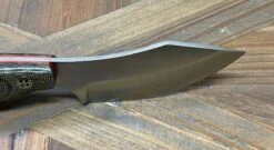 Bark River JX6 MagnaCut Green Canvas Micarta Red Liners Mosaic Pins (USA) -Helle Shop bark river knives bark river jx6 magnacut green canvas micarta red liners mosaic pins usa 41989680595156