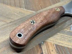 Bark River JX6 MagnaCut Walnut Burl Black Liners Mosaic Pins (USA) -Helle Shop bark river knives bark river jx6 magnacut walnut burl black liners mosaic pins usa 41989682069716