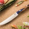 Bark River Knives: Kalahari Mini-Sportsman CPM 154 Blue Texas Fencepost