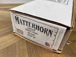 Bark River Matterhorn Fixed Blade CPM-S45VN Black Linen Micarta Mosaic Pins -Helle Shop bark river knives bark river matterhorn fixed blade cpm s45vn black linen micarta mosaic pins 41989686690004