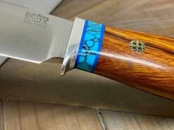 Bark River Matterhorn Fixed Blade CPM-S45VN Desert Ironwood Turquoise Spacer Mosaic Pins -Helle Shop bark river knives bark river matterhorn fixed blade cpm s45vn desert ironwood turquoise spacer mosaic pins 41989685706964