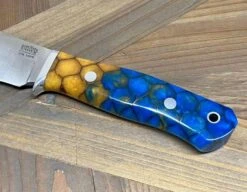 Bark River Matterhorn Fixed Blade Knife CPM-S45VN Amber Sea Dragon Scale -Helle Shop bark river knives bark river matterhorn fixed blade knife cpm s45vn amber sea dragon scale 41989686460628