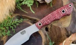 Bark River Mini Canadian CPM 3V Knife Micarta W/ White Liners (USA)