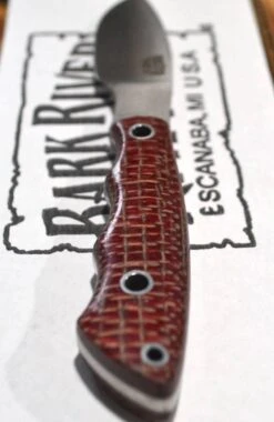 Bark River Mini Canadian CPM 3V Knife Micarta W/ White Liners (USA) -Helle Shop bark river knives bark river mini canadian cpm 3v knife micarta w white liners usa 41989682856148