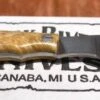 Bark River Mini Canadian CPM 3V Knife Natural Elder Burl #1 (USA)