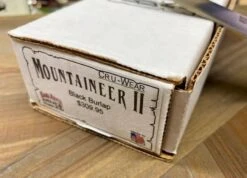 Bark River Mountaineer II Knife CruWear Black Burlap Micarta (USA) -Helle Shop bark river knives bark river mountaineer ii knife cruwear black burlap micarta usa 41989688983764