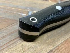 Bark River Mountaineer II Knife CruWear Black Burlap Micarta (USA) -Helle Shop bark river knives bark river mountaineer ii knife cruwear black burlap micarta usa 41989689016532