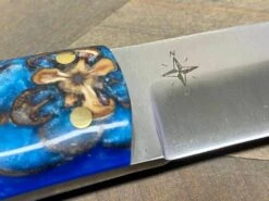 Bark River Puukko 3V Knife Blue Sprucecone - Blue Liners (USA) -Helle Shop bark river knives bark river puukko 3v knife blue sprucecone blue liners usa 41989690228948