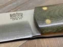 Bark River Puukko 3V Knife Green Linen Micarta - Orange Liners (USA) -Helle Shop bark river knives bark river puukko 3v knife green linen micarta orange liners usa 41989689934036