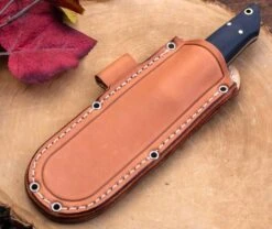 Bark River Puukko 3V Knife Green Linen Micarta - Orange Liners (USA) -Helle Shop bark river knives bark river puukko 3v knife green linen micarta orange liners usa 41989690032340