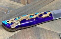 Bark River Puukko 3V Knife Purple Cholla Cactus With Turquoise (USA) -Helle Shop bark river knives bark river puukko 3v knife purple cholla cactus with turquoise usa 41989691736276