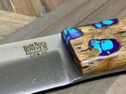 Bark River Puukko 3V Knife Purple Cholla Cactus With Turquoise (USA) -Helle Shop bark river knives bark river puukko 3v knife purple cholla cactus with turquoise usa 41989691801812