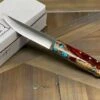 Bark River Puukko 3V Knife Red Cholla Cactus With Turquoise (USA)