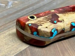 Bark River Puukko 3V Knife Red Cholla Cactus With Turquoise (USA) -Helle Shop bark river knives bark river puukko 3v knife red cholla cactus with turquoise usa 41989691179220
