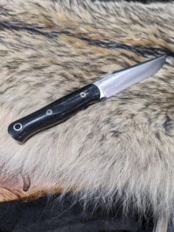 Bark River Ultra Lite Field Knife CPM 3V Black Burlap Orange Liners Mosaic Pins (USA) -Helle Shop bark river knives bark river ultra lite field knife cpm 3v black burlap orange liners mosaic pins usa 41989687509204