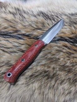 Bark River Ultra Lite Field Knife CPM 3V Firedog Canvas Thick Black Liners Mosaic Pins (USA) -Helle Shop bark river knives bark river ultra lite field knife cpm 3v firedog canvas thick black liners mosaic pins usa 41989687935188