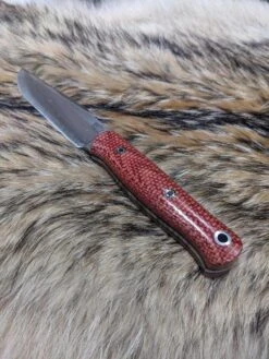Bark River Ultra Lite Field Knife CPM 3V Firedog Canvas Thick Black Liners Mosaic Pins (USA) -Helle Shop bark river knives bark river ultra lite field knife cpm 3v firedog canvas thick black liners mosaic pins usa 41989687967956