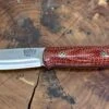 Bark River Ultralite Bushcrafter CPM 3V Firedog Micarta Black Liners Mosaic Pins