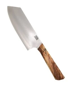 Bark River Wa Santoku Kitchen Knife MagnaCut Natural Spalted Maple