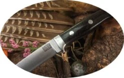 Bark River Mountaineer II Knife CruWear Black Burlap Micarta (USA) -Helle Shop bark river mountaineer ii knife cruwear black burlap micarta usa 585764