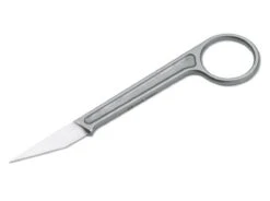Bastinelli Picoeur Fixed 1.625" Satin/Stonewash N690CO Blade